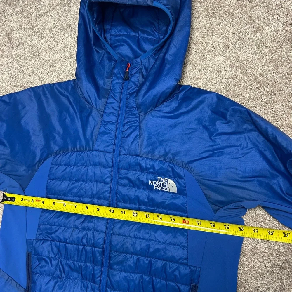 The North Face Summit Series DNP Jacket Men Size Small Snorkel Blue Primaloft